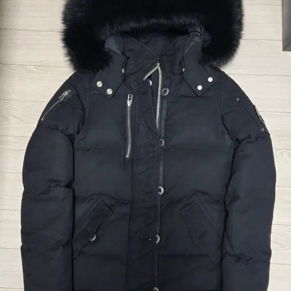 [BUNJANG] Moose Knuckles Three Quarter Black Padded Jacket / 무스너클 쓰리쿼터 블랙 패딩