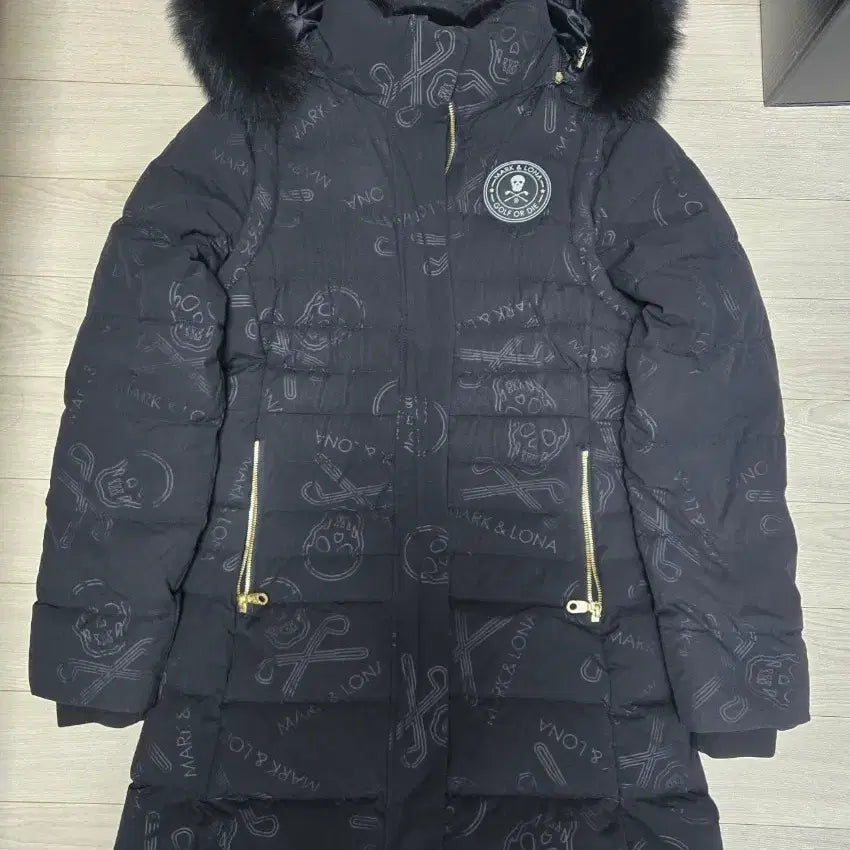 [BUNJANG] Mark & Rona Women's Black Long Padded Coat / 마크앤로나 여성 롱패딩 블랙