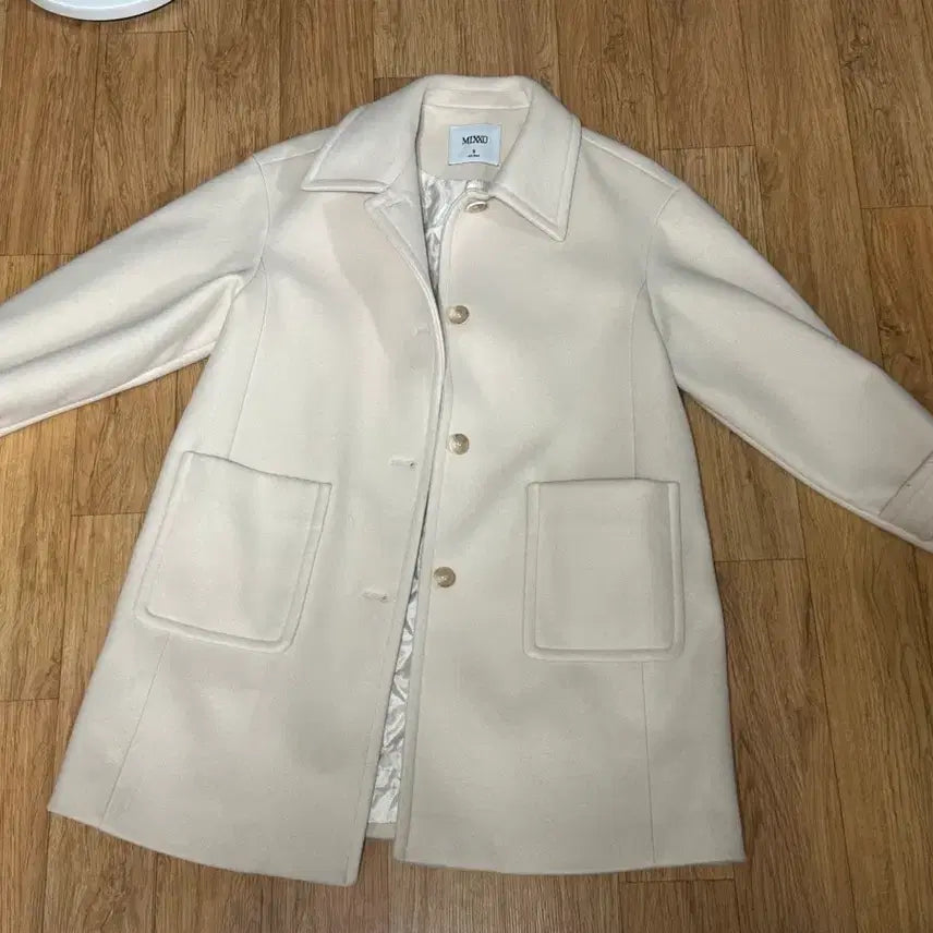 [BUNJANG] MIXXO Beige Half Coat / 미쏘 베이지 하프코트