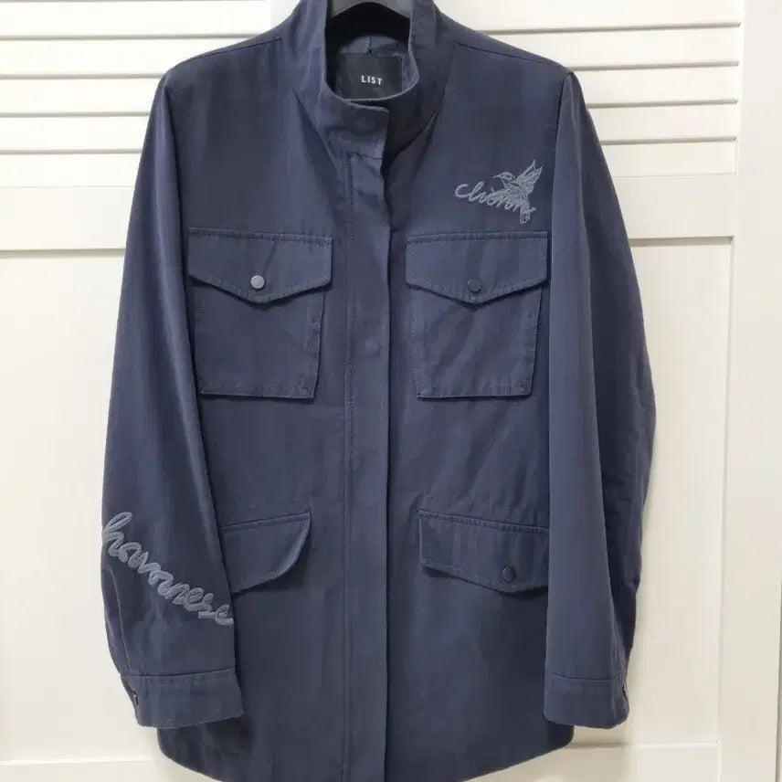 [BUNJANG] List Jin Navy Field Jacket / 리스트 진네이비 면마혼방 야상자켓. 55~55반(85-91-160)