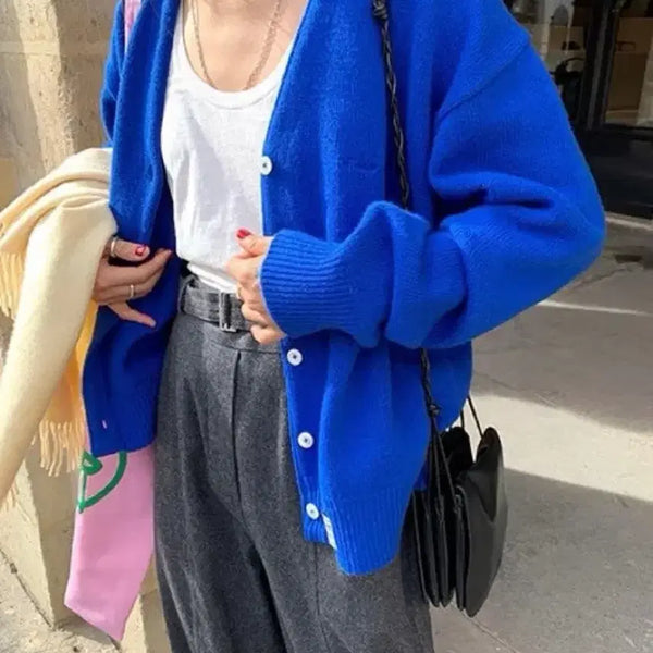 [BUNJANG] Modestmood Marche Cardigan Blue / 모데스트무드 마르쉐 가디건 블루