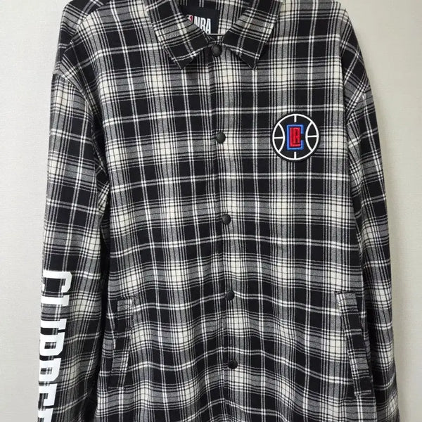 [BUNJANG] NBA Clippers Checkered Shirt L / NBA 클리퍼스 체크 남방 L