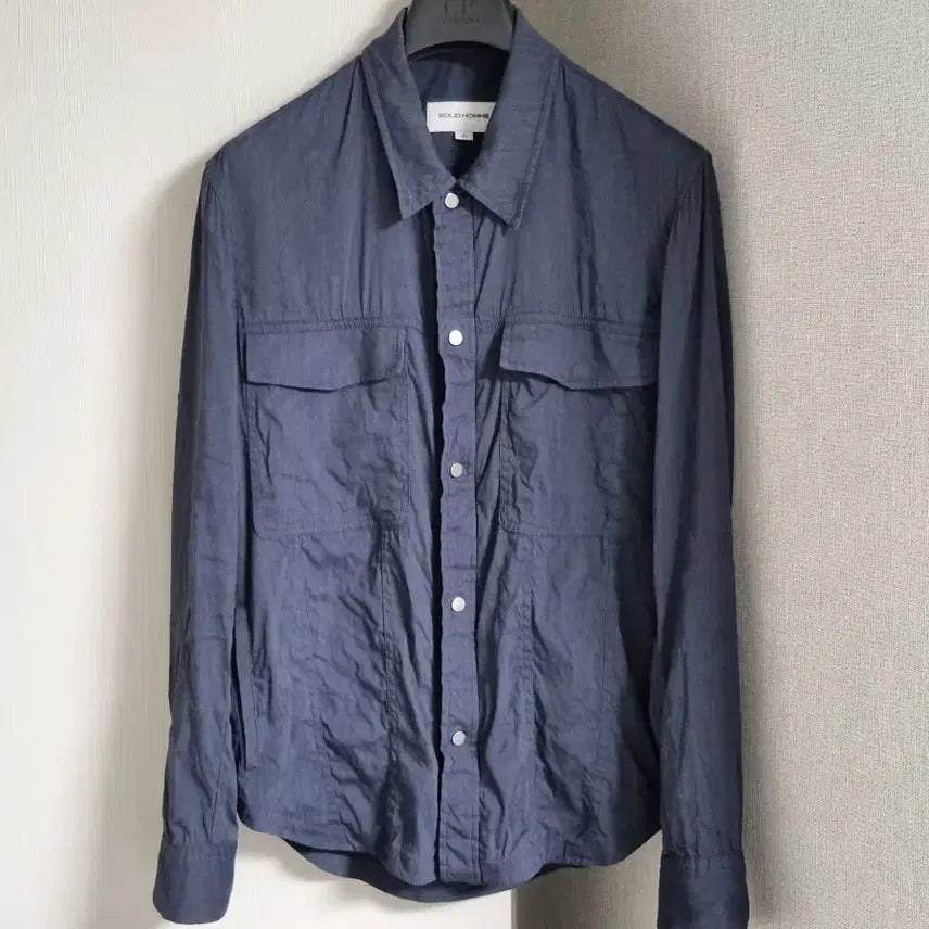 [BUNJANG] Solid Homme Linen Shirt Jacket / 솔리드옴므 린넨 셔츠자켓