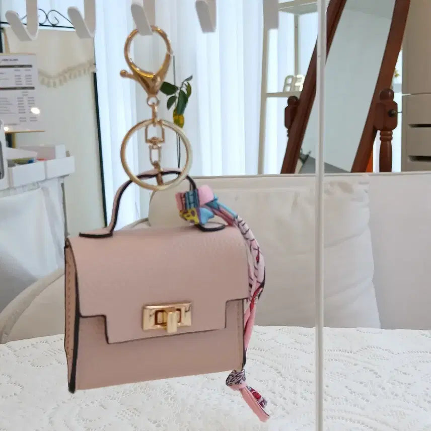[BUNJANG] Pink Mini Bag Keychain / 미니 백 키링 핑크