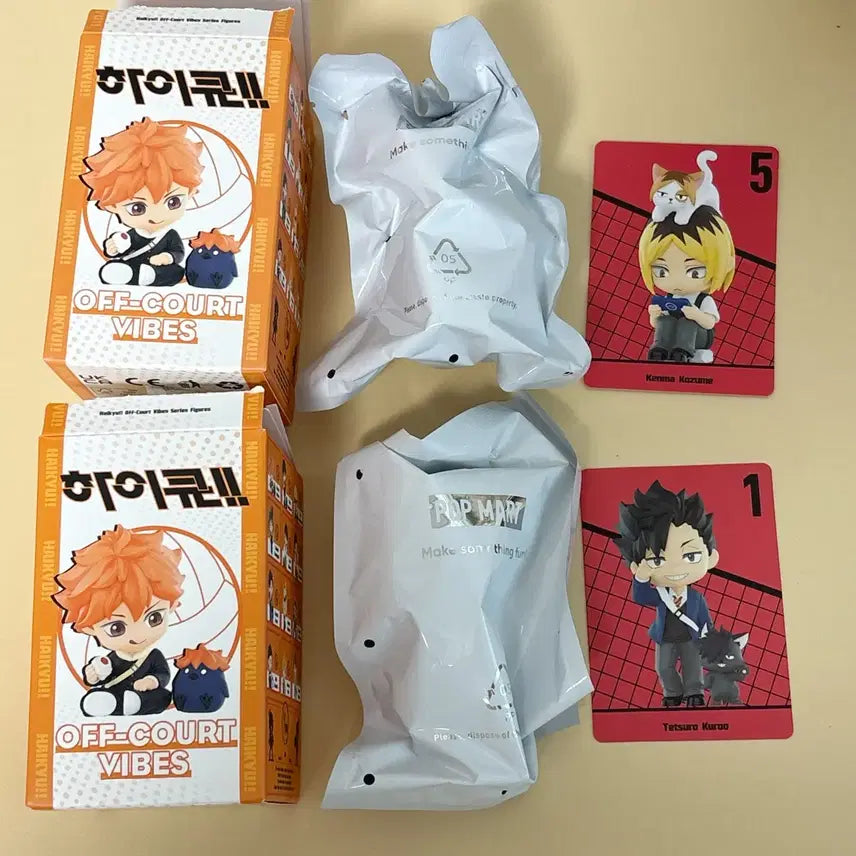 [BUNJANG] Pop Mart Haikyu!! Kenma & Kuroo Figures Bundle Set (Sealed) / 일괄)팝마트 하이큐 피규어 켄마 쿠로오 미개봉