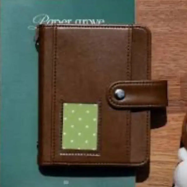 [BUNJANG] Be:on:d M5 Brown Satin Folio Book Mini Binder A8 / [구매] 비온뒤 m5 브라운 / 새틴 폴리오북 미니 바인더 a8
