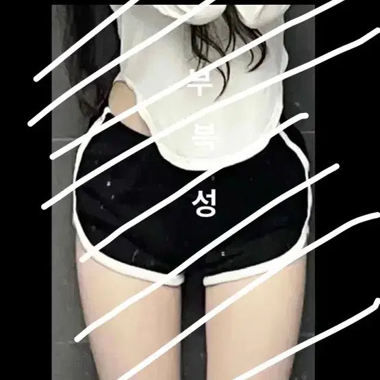 [BUNJANG] Dolphin Shorts (Used) / (중고)돌핀팬츠 착샷