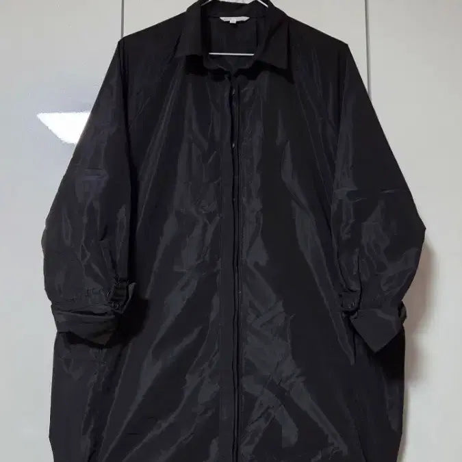 [BUNJANG] Black Windbreaker Coat / 블랙 셔츠 바람막이 코트  F사이즈