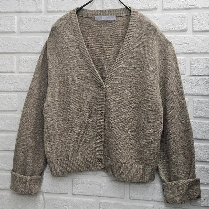 [BUNJANG] 8seconds Brown Knit Cardigan (Size M) / A5045  브라운 컬러 니트가디건(에잇세컨)