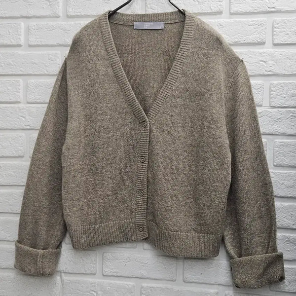 [BUNJANG] 8seconds Brown Knit Cardigan (Size M) / A5045  브라운 컬러 니트가디건(에잇세컨)