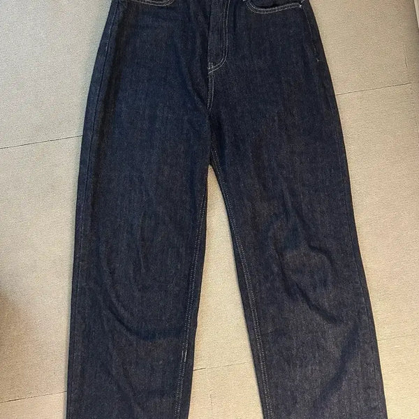 [BUNJANG] Denim Blue Wide Pants / 청바지 블루 와이드 팬츠