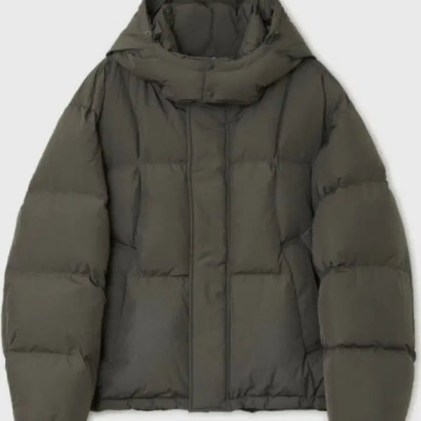 [BUNJANG] Bellier 24FW Crossline Goose Down Jacket Brown 100 / 벨리에 24fw 크로스라인 구스다운 브라운 100