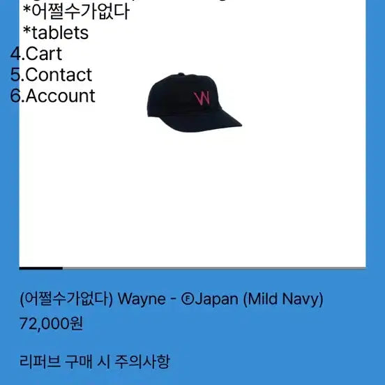 [BUNJANG] Tephstores Wayne - Japan Large Cap / 테프스토어즈 모자 Wayne - Japan 라지