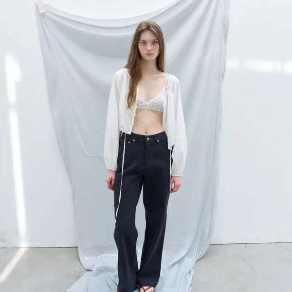 [BUNJANG] Lilicoats Didi Cargo Pants Navy M / 릴리코츠 디디 카고팬츠 네이비 m