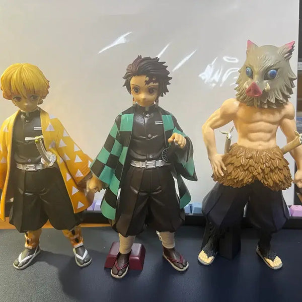 [BUNJANG] Demon Slayer 3-Figure Set (Zenitsu, Tanjiro, Inosuke) / 귀멸의 칼날 피규어 3개 세트 (젠이츠, 탄지로, 이노스케)