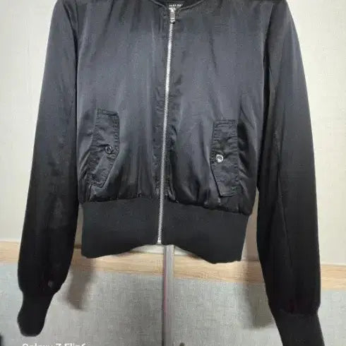 [BUNJANG] ZARA BASIC Black Bomber Jacket / ZARA BASIC 블랙 항공점퍼