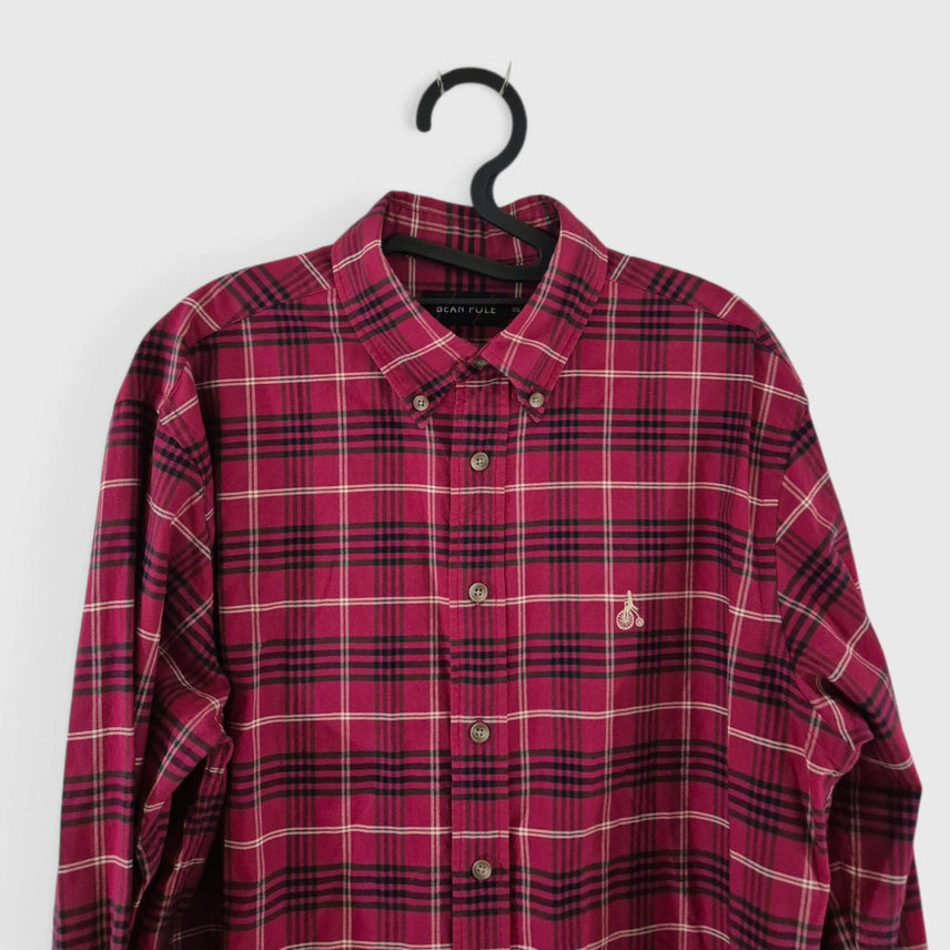 [BUNJANG] Beanpole Check Shirt Long Sleeve / [100]빈폴 체크셔츠 긴팔