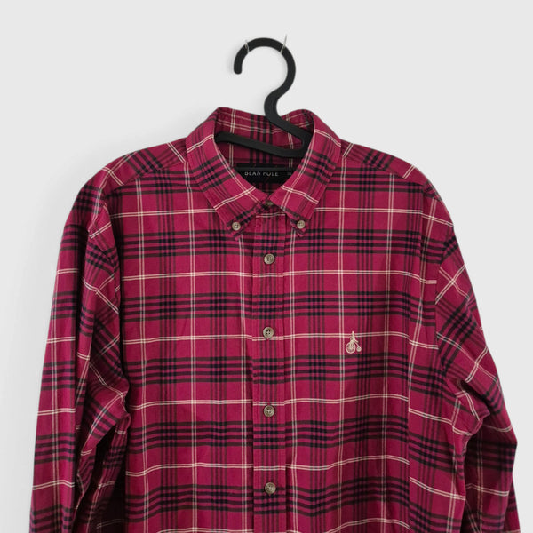 [BUNJANG] Beanpole Check Shirt Long Sleeve / [100]빈폴 체크셔츠 긴팔