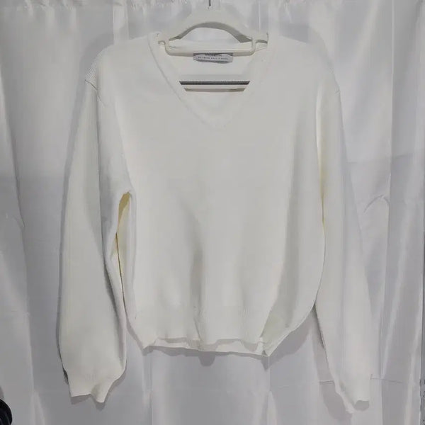 [BUNJANG] Ivory V-Neck Sweater / 아이보리 V넥 스웨터