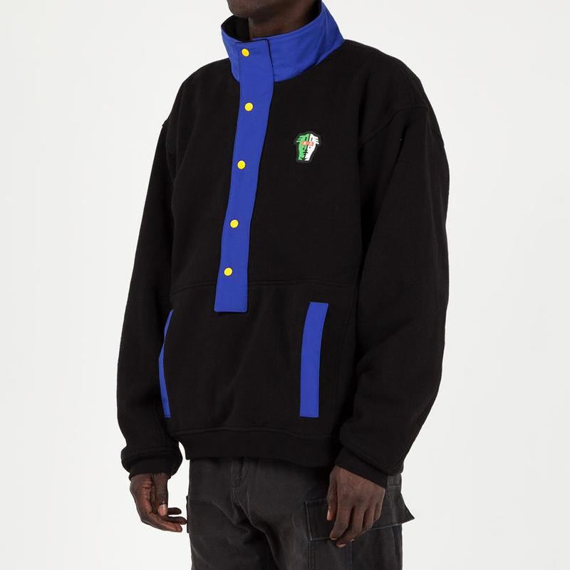 [BUNJANG] Brain Dead Cotton Mock Neck Pullover Sweatshirt / 브레인데드 코튼 모크넥 풀오버 스웻셔츠 맨투맨