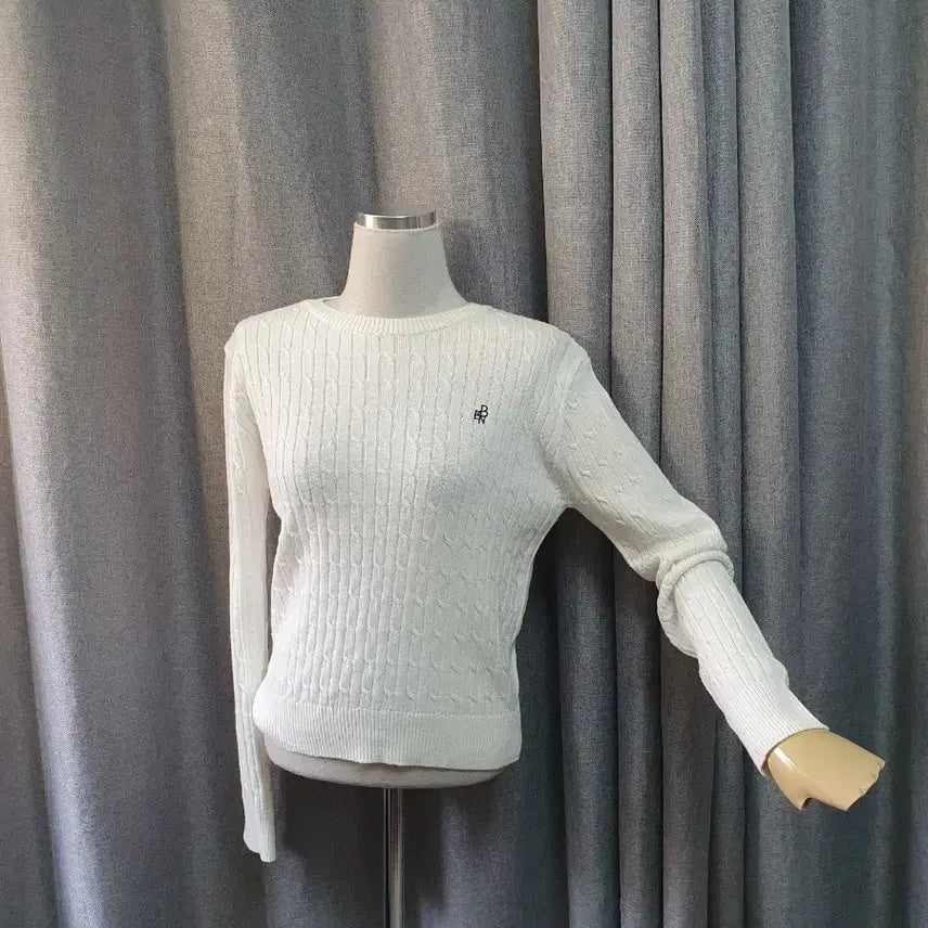 [BUNJANG] Benito Cable White Knit / 베니토 케이블 화이트니트