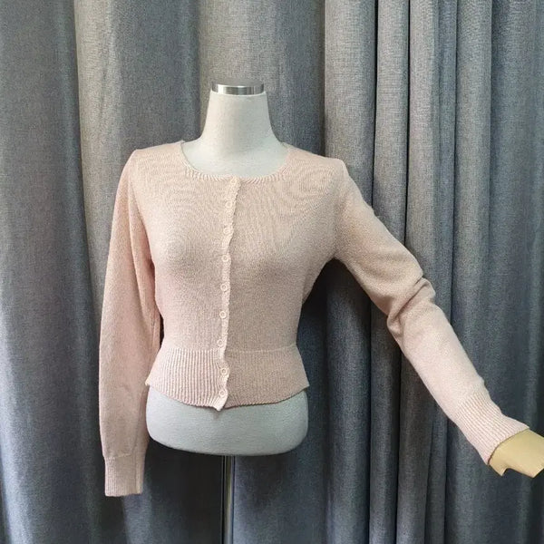 [BUNJANG] Fuzzy Pink Cardigan / 솜털 핑크 가디건
