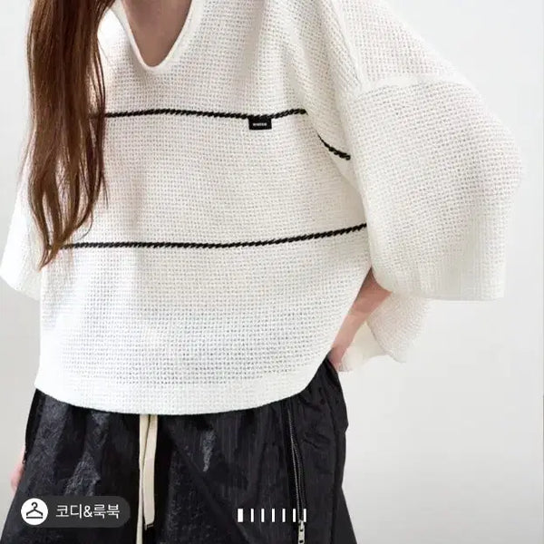 [BUNJANG] System Crochet Knit White / 시스템 니트