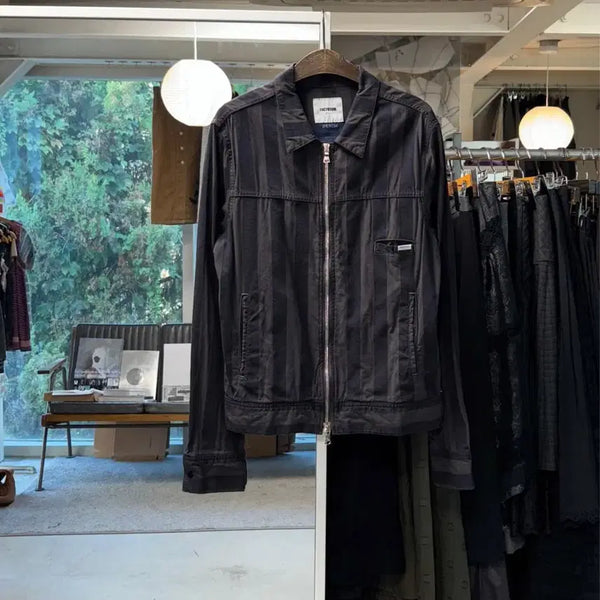 [BUNJANG] Factotum Striped Zip-Up Jacket / Factotum 스트라이프 집업 자켓