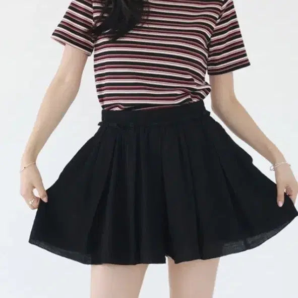 [BUNJANG] Waffle Stripe T-Shirt / 와플배색 스트라이프 티셔츠