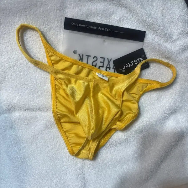 [BUNJANG] Men's Shiny Triangle Briefs / 남성 광택 삼각 팬티