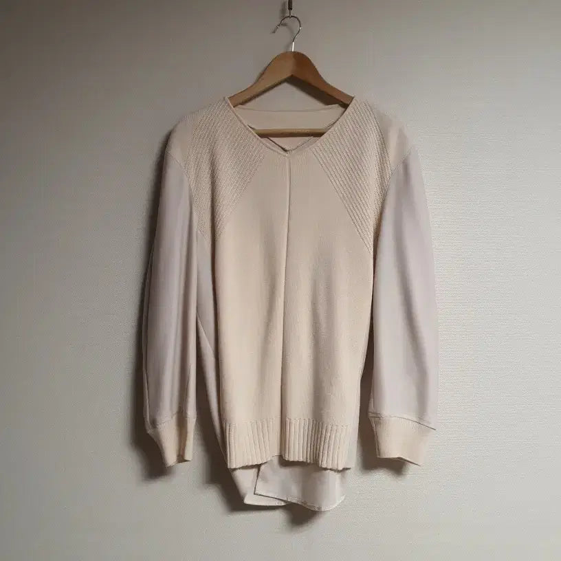 [BUNJANG] System Texture Block Two-Way Blouse Top (Size 55) / 시스템 system 텍스처 블록 투웨이 블라우스 탑  55사이즈 정품
