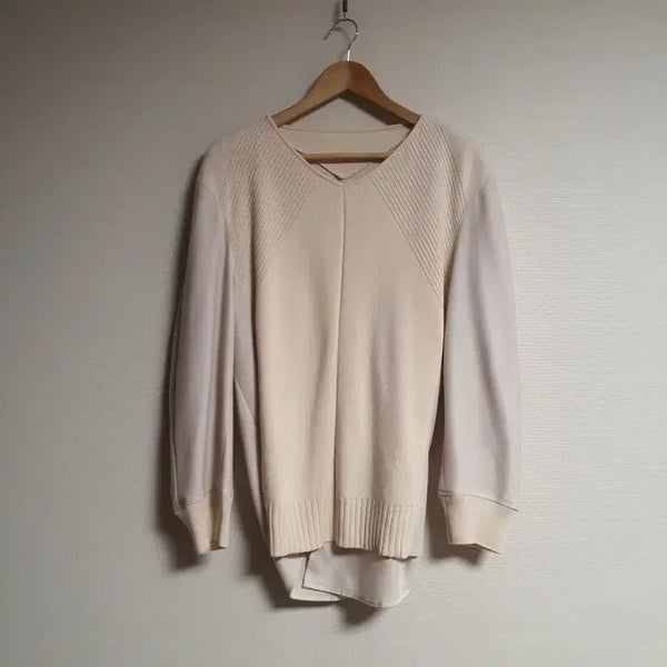 [BUNJANG] System Texture Block Two-Way Blouse Top (Size 55) / 시스템 system 텍스처 블록 투웨이 블라우스 탑  55사이즈 정품