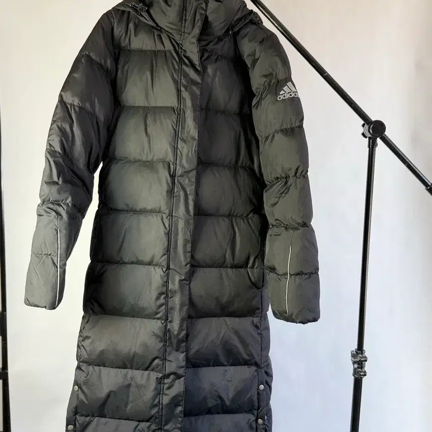 [BUNJANG] Adidas Black Long Padded Jacket 90 / 아디다스 롱패딩 블랙 90