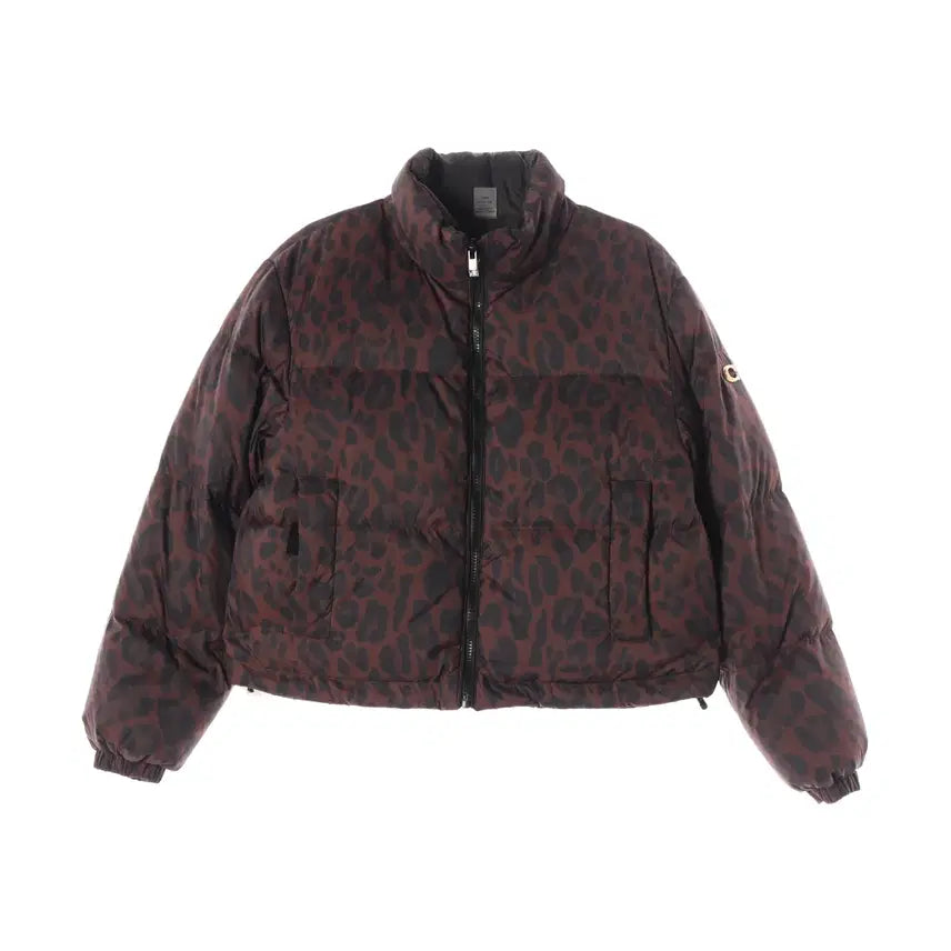 [BUNJANG] Coach 25FW Leopard Print Reversible Puffer Jacket Goose Down Short Padding / 코치 25FW 레오파드 프린트 리버시블 퍼퍼 재킷 구스다운 숏패딩