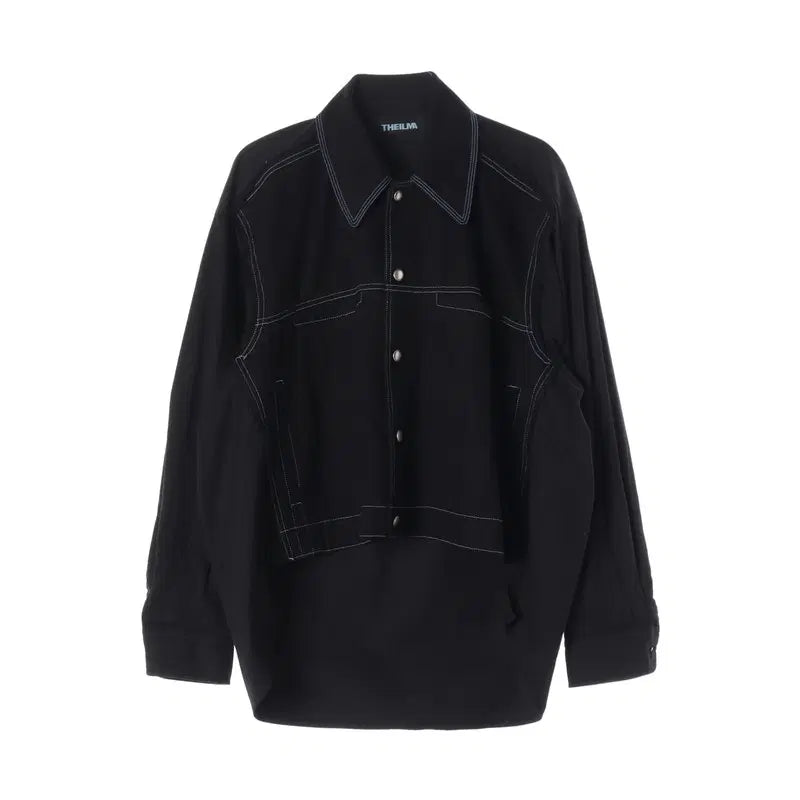 [BUNJANG] THE ILMA Black Jacket Shirt (TTLBJD2011) / THE ILMA 더일마 블랙 자켓 셔츠/여성F/TTLBJD2011