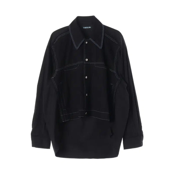 [BUNJANG] THE ILMA Black Jacket Shirt (TTLBJD2011) / THE ILMA 더일마 블랙 자켓 셔츠/여성F/TTLBJD2011