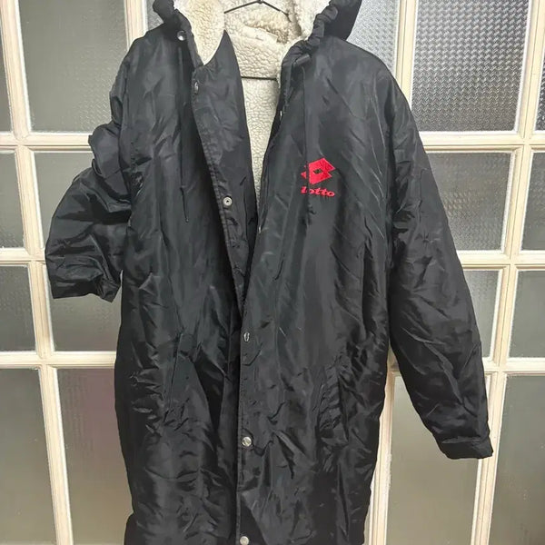 [BUNJANG] Lotto Black Padded Winter Jacket with Fur Lining / 로또 패딩