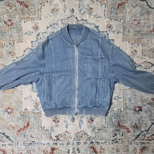 [BUNJANG] Solid Homme Blue Washed Denim Jacket / 솔리드옴므 블루 워싱 데님 자켓