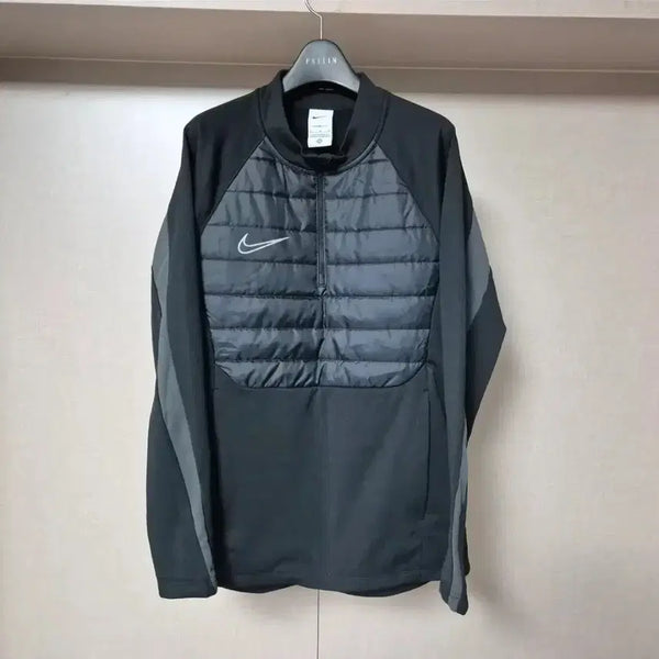 [BUNJANG] Nike Black Half Zip-Up Jumper / 나이키 블랙 하프 집업 점퍼