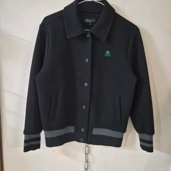 [BUNJANG] Benetton Blue Bomber Jacket (S) / 베네통 블루종 자켓 90 S