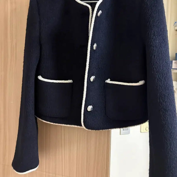 [BUNJANG] Tweed Jacket Navy / 트위드 자켓 네이비