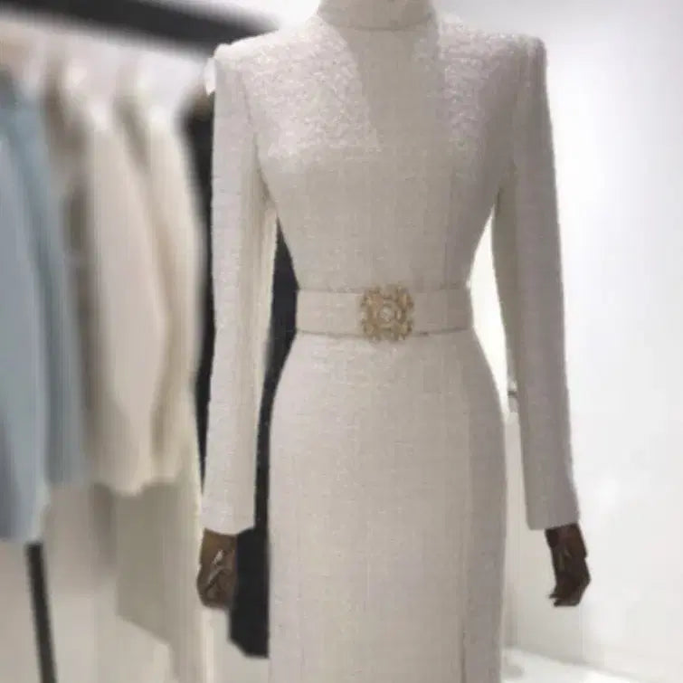 [BUNJANG] MOJO.S.FINE White Tailored Dress / 모조에스핀 화이트 테일러드 드레스