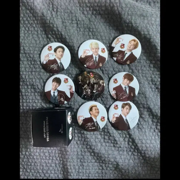 [BUNJANG] BTS Smart Uniform Badge Set Rare Item / 방탄 bts 스마트교복 뱃지 세트 희귀아이템
