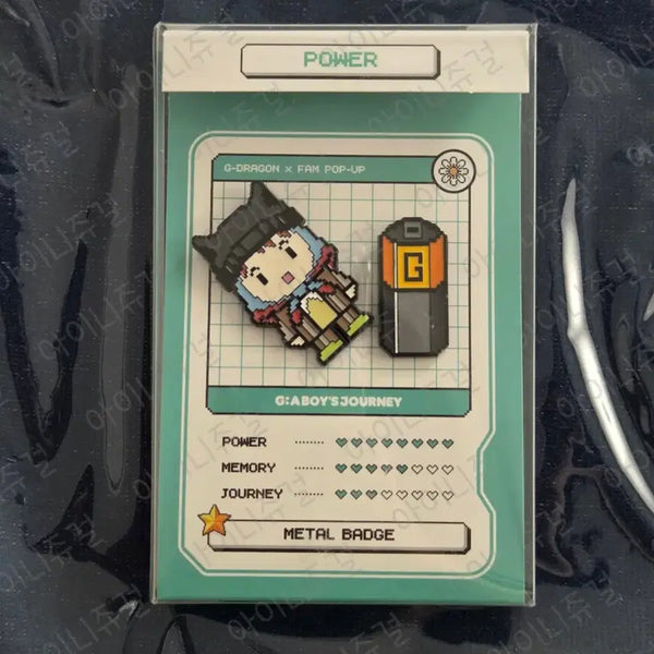 [BUNJANG] G-Dragon Metal Badge Power / [지드래곤 FAM POP-UP] METAL BADGE POWER