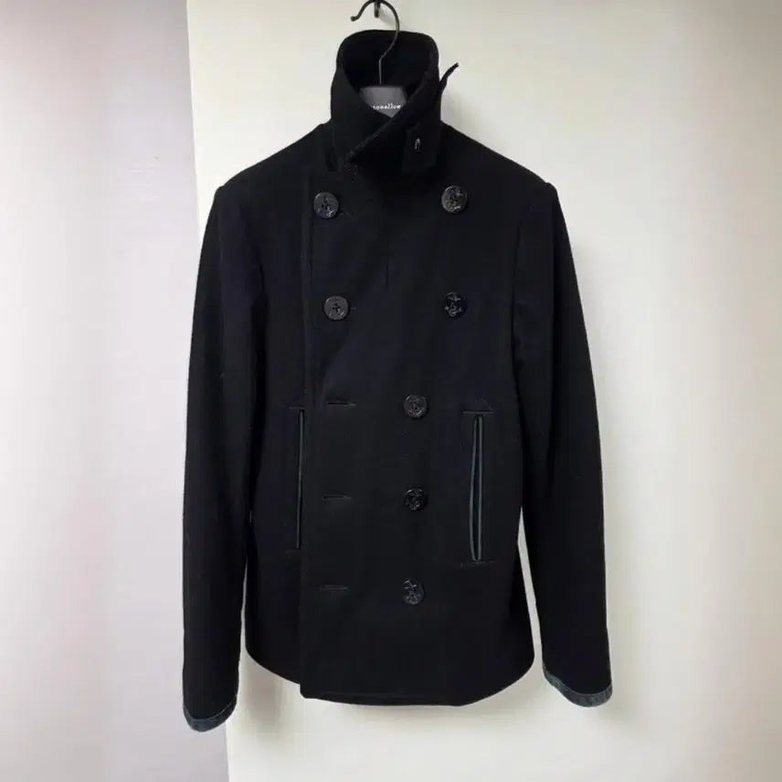 [BUNJANG] Denim & Supply Double-Breasted Peacoat Black Size S (95) / 데님앤서블라이 피코트 블랙 S사이즈 95사이즈