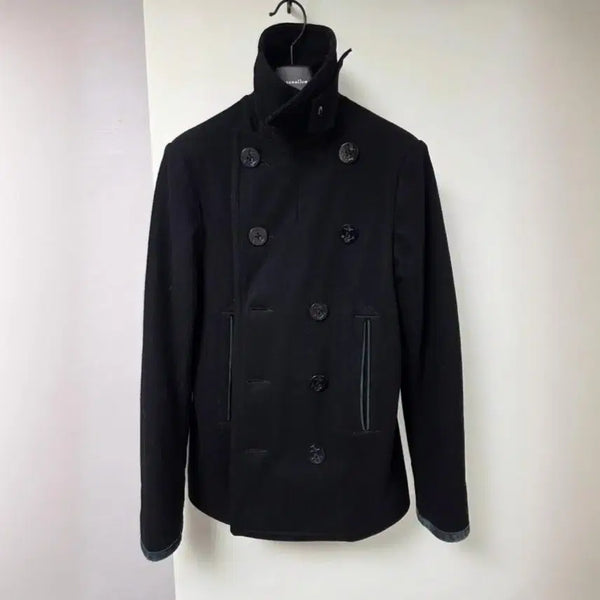 [BUNJANG] Denim & Supply Double-Breasted Peacoat Black Size S (95) / 데님앤서블라이 피코트 블랙 S사이즈 95사이즈