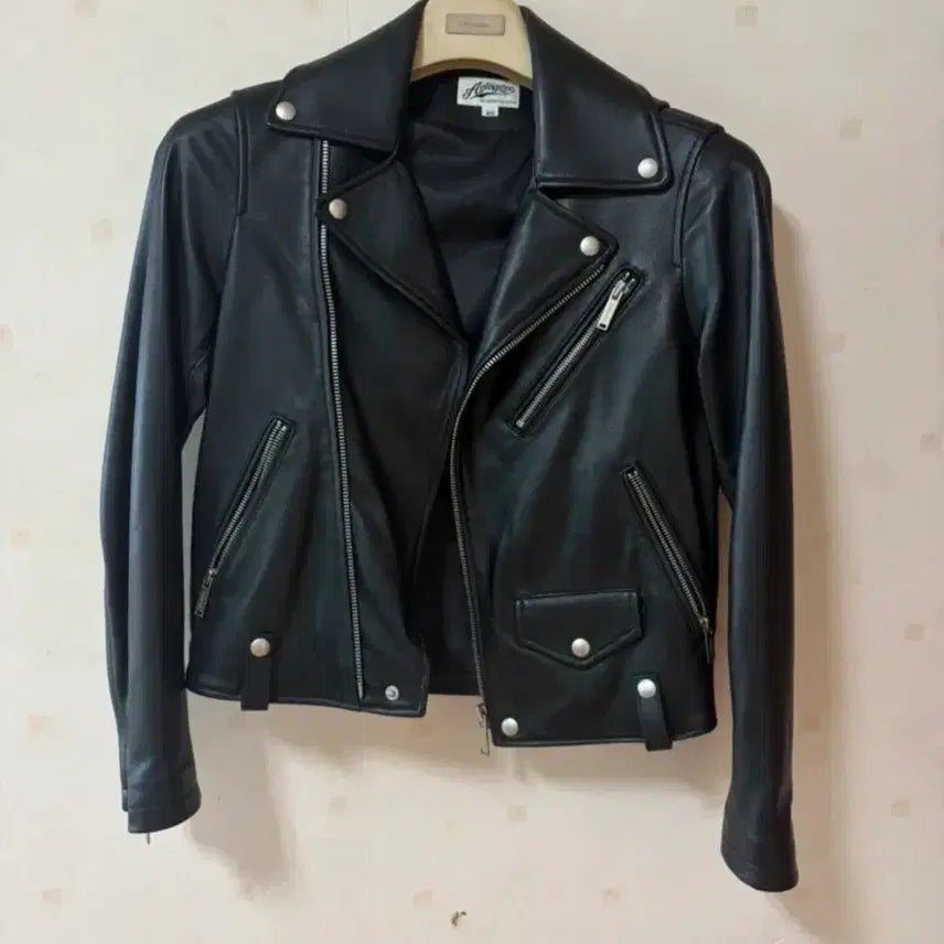 [BUNJANG] Aging CCC Lambskin Leather Rider Jacket / 에이징CCC 에이징씨씨씨 램스킨 레더 라이더 자켓
