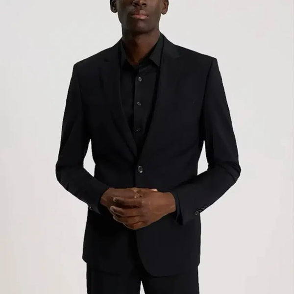 [BUNJANG] EXPRESS Semi Black Wool Blazer (Size 40) / EXPRESS 세미 블랙 울 블레이저 (40)