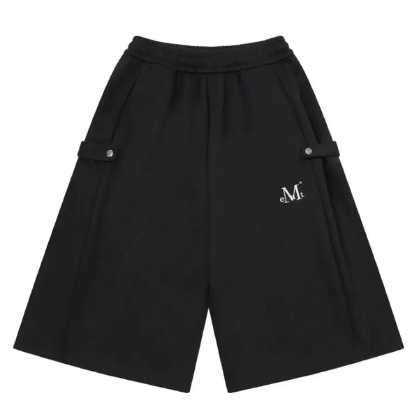 [BUNJANG] Mucent Side Button Sweat Bermuda Half Pants / Mucent 위어 사이드 버튼 스웻 버뮤다 하프 팬츠 남녀공용