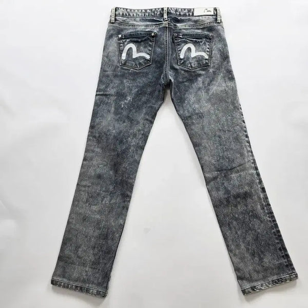 [BUNJANG] Evisu Slim Grey Stretch Denim Pants Size 28 / 에비수 청바지 슬림 그레이진 스판 데님팬츠 사이즈28 R7503